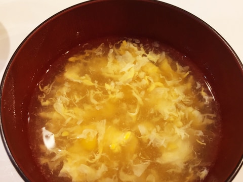中華風卵とコーンのスープ